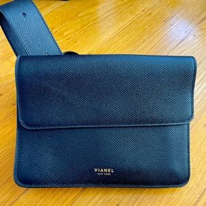 New never worn Vianel leather waist / belt bag